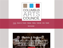 Tablet Screenshot of columbus-arts.org